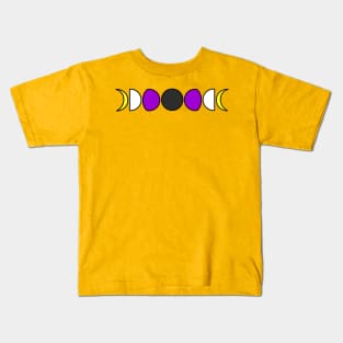 Pride Moons Nonbinary Kids T-Shirt